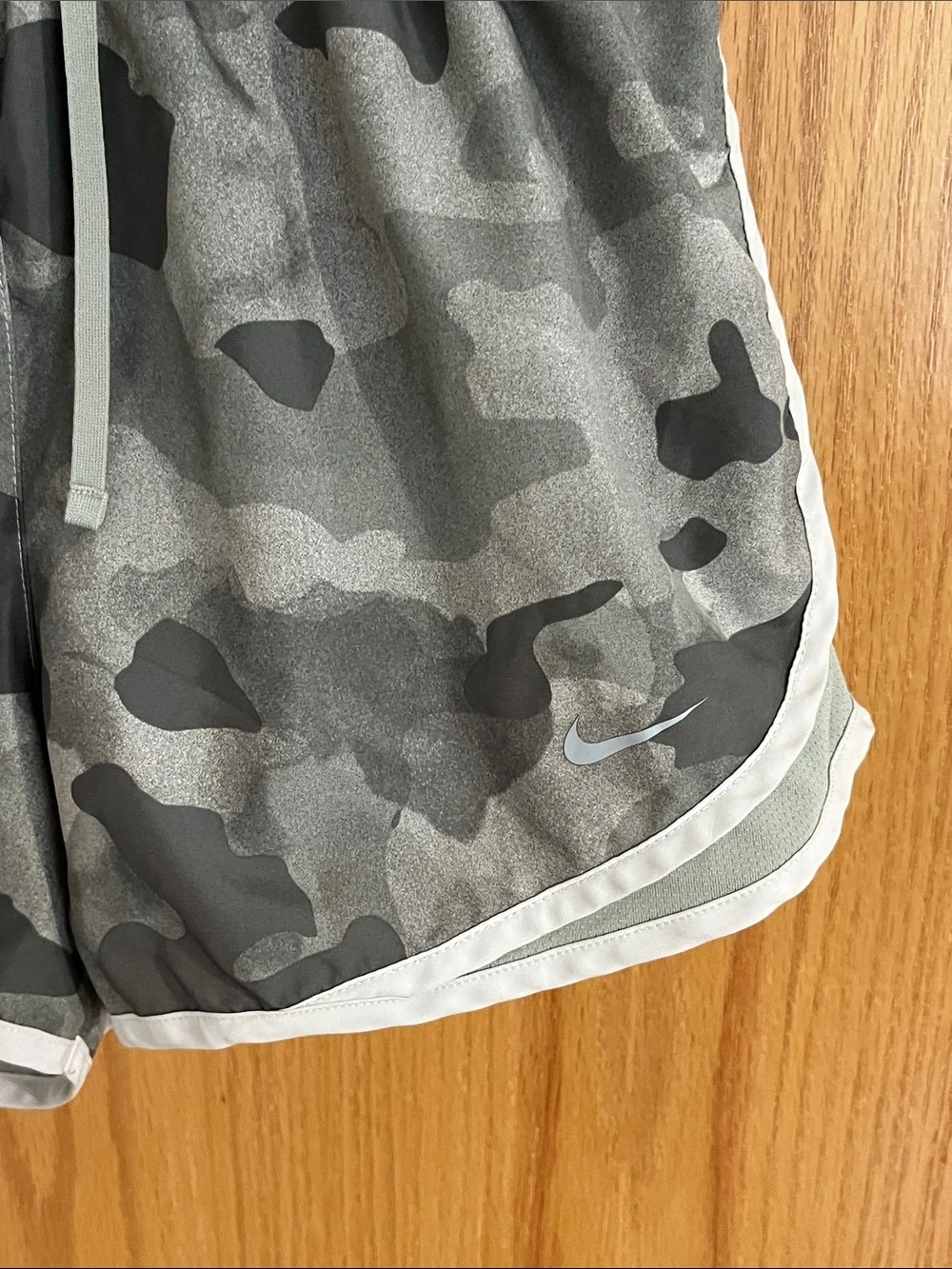 Women'sNike Light Green Camo Dri-Fit Shorts